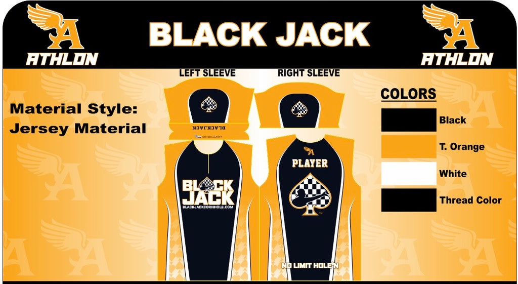 Blackjack Hoodie Jersey Style Material